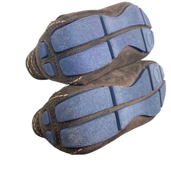 TED BAKER MONNER LOAFER Men 11 Brown Suede Driving Shoe Metal Horse Bit Slip On - Picture 13 of 15